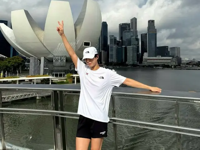 Diễn viên Park BoGum trên Instagram của Seong? ... "Tiến triển tốt, Hàn Quốc" trên lưng anh ấy, vẻ đẹp tươi mới và khỏe mạnh