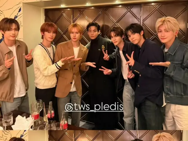 V của BTS, visual tỏa sáng giữa nhóm nhạc đàn em TWS