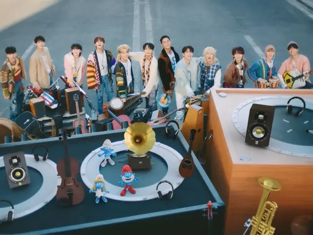 SEVENTEEN gặp gỡ nhân vật toàn cầu "Smurf"! ... Video âm nhạc đặc biệt cho "God of Music" đã được phát hành (có kèm video)